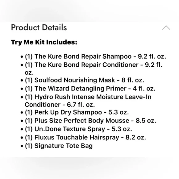 Amika Try Me Kit Full Size Brand New Sealed Products Final Price